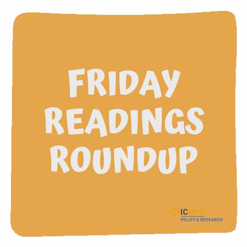 ICMPD_PolRes's tweet photo. Happy Friday! Here's what we've been reading this week:
#FridayReadings https://t.co/jEGdAXyq54