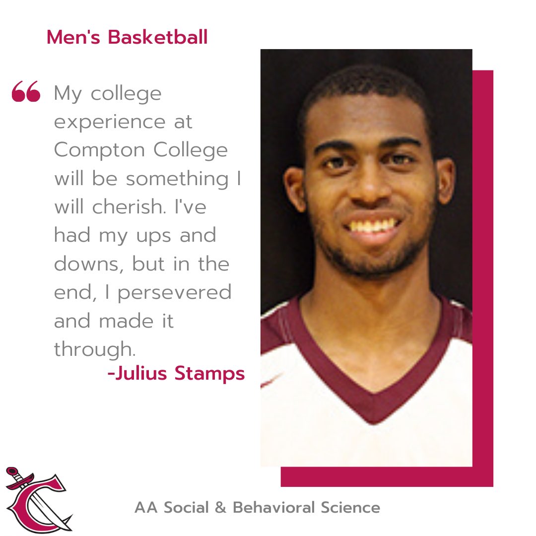 Compton_Tartars's tweet photo. Congratulations to Men’s Basketball, Julius Stamps, for being a part of Compton College’s Class of 2020. 🎓🏀 #comptongrad https://t.co/7PNA5uq96c