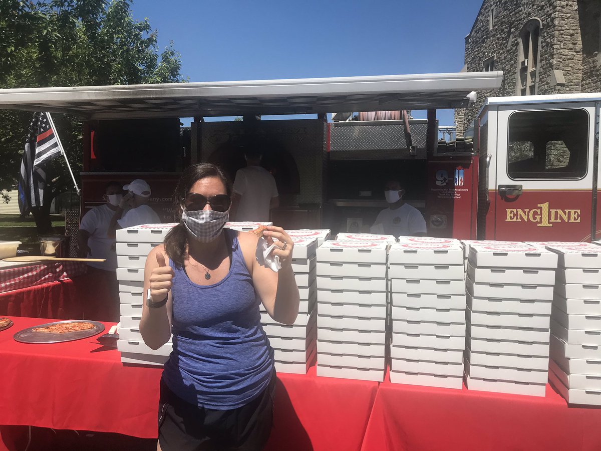 A huge thank you to the Pelham Fire Deparrtment. They provided delicious pizza for our Seniors today. #CongratulationsClassof2020