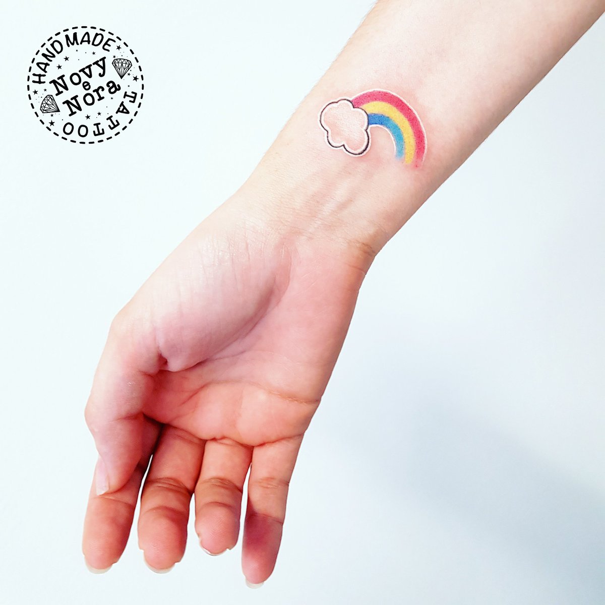 35 Small Rainbow Tattoos in 2021  Small Tattoos  Ideas  Rainbow tattoos  Tattoos Small tattoos