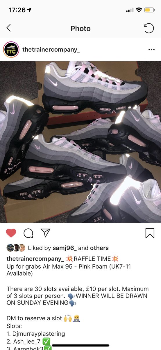 There’s a pink foam raffle on insta there if anyone’s interested 😎👊