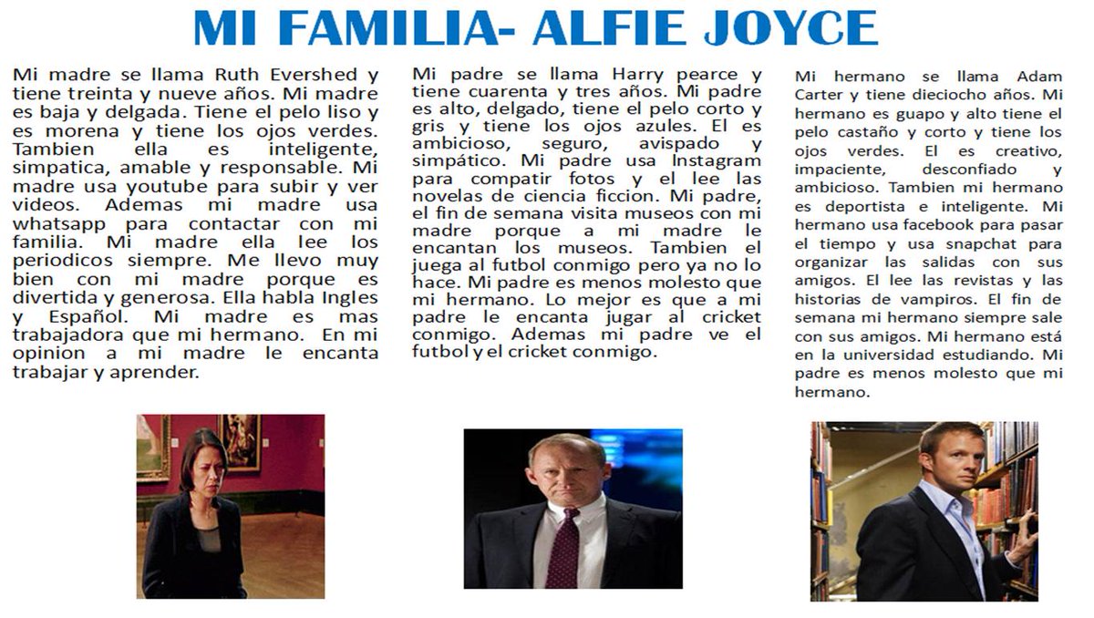 languages_la's tweet photo. 👨‍👩‍👧‍👦🏡¿Te llevas bien con tu familia?👫Our year 9 students have been developing writing skills on family description theme in Spanish. Outstanding pieces of work completed by Max Whitehead, Alfie Joyce, Marcus Hodgson and Eden Danskin.👏¡TRABAJO EXTRAORDINARIO! 🇪🇸 @lightcliffeacad https://t.co/5U1KS366AQ