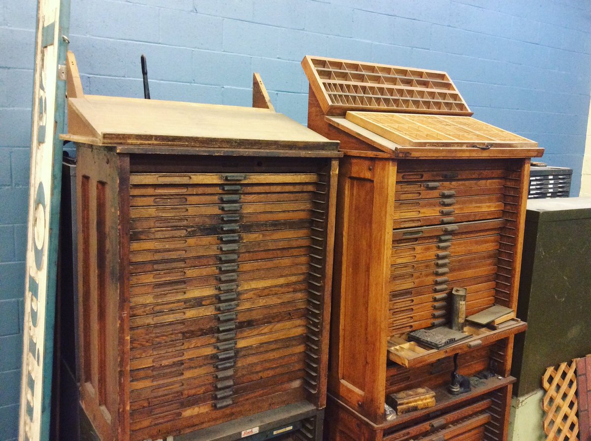 PrintMuseumCA's tweet photo. We are selling surplus type cabinets for $500-$1200 depending on size/quality. Proceeds benefit the Museumโs preservation and educational mission. Stop by Saturdayโs 10 am to 3 pm or contact for appointment.
#type #typecase #typecabinet #letterpress #printing #vintage https://t.co/GzYA2Xv3fX