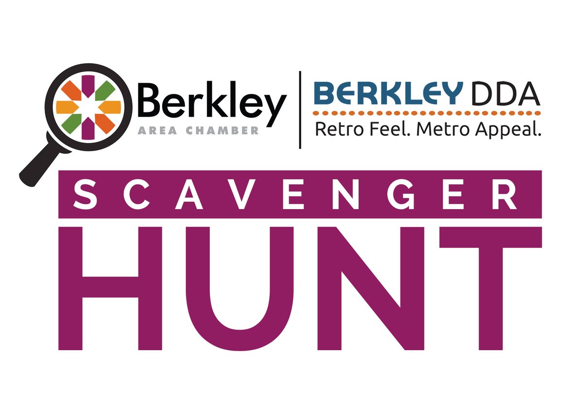 BerkleyChamber's tweet photo. Have some #FridayFun or #weekendfun too with the Downtown Berkley Scavenger Hunt. The first 4 people to successfully complete the hunt will win a $25 gift card! Visit https://t.co/Ekmy9MoYee for details. https://t.co/nk9O6YTVfg