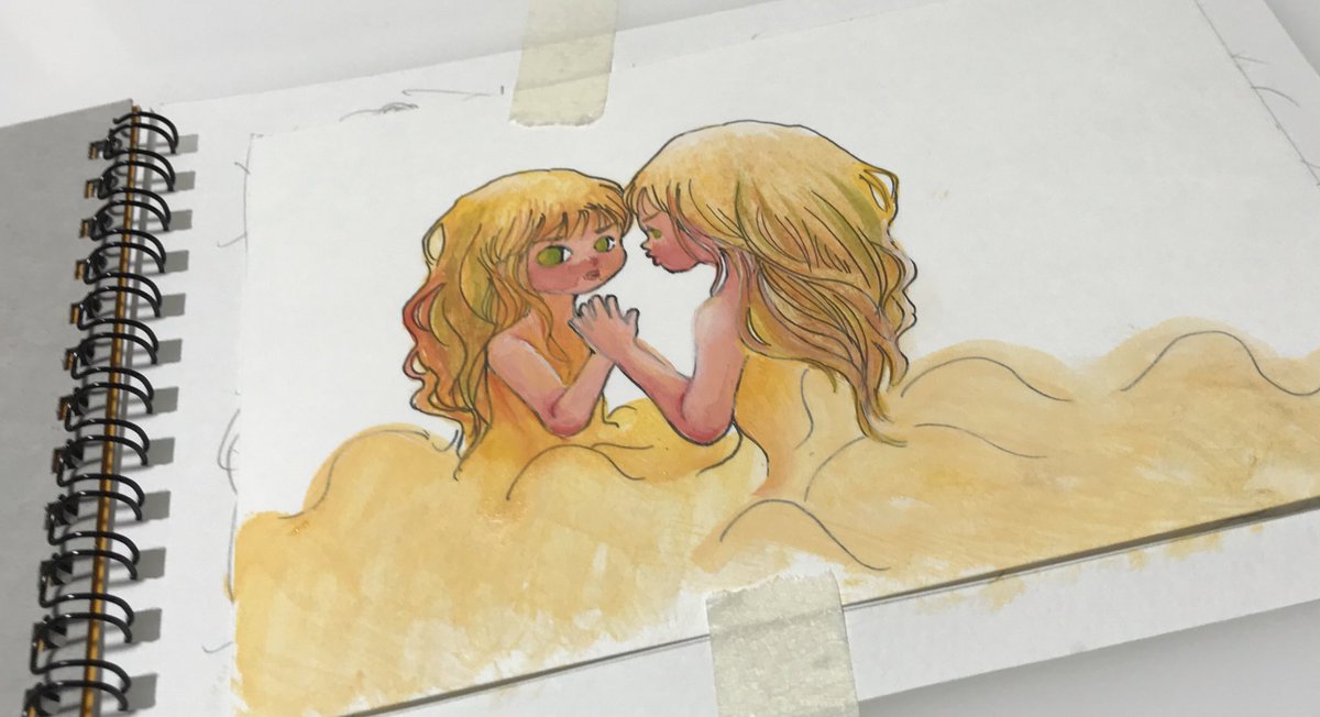 ずっと頑張って描いてたら上達すればいいのに…
どーしてこう、思い通りに描けない時間が来るのかしら。
それ超えたら素敵な景色が見えるのはそりゃ知ってるけどさ。
ずっと傑作ばっかり描けたらいいのに。
描いた苦労考えてたら、完成度は必ず下がるよね。ボツる勇気。我慢忍耐。
…苦手なやつw