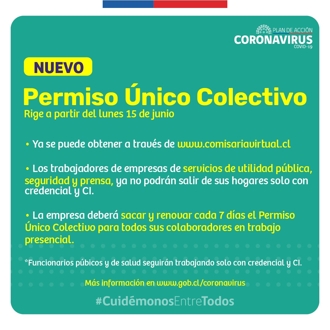 katymartorell's tweet photo. Importante: Ya está en https://t.co/8Z5SpLnjwy el #PermisoÚnicoColectivo para trabajadores de utilidad pública, seguridad y Prensa. Funcionarios públicos, de salud, emergencia, transportes y alimentos, podrán usar credencial y cédula de identidad solo para ir a turno laboral. 👇 https://t.co/RDMpxhEnLQ