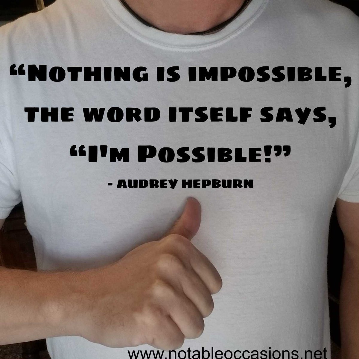 DJNotable's tweet image. “Nothing is impossible, the word itself says, “I’m Possible!” – Audrey Hepburn #quoteoftheday 
.
.
.
#inspire
#inspirationalquote
#inspirationalwords
#nothingisimpossible
#believe
#believeinyourself
#possible
#possibilities
#success
#daretodream