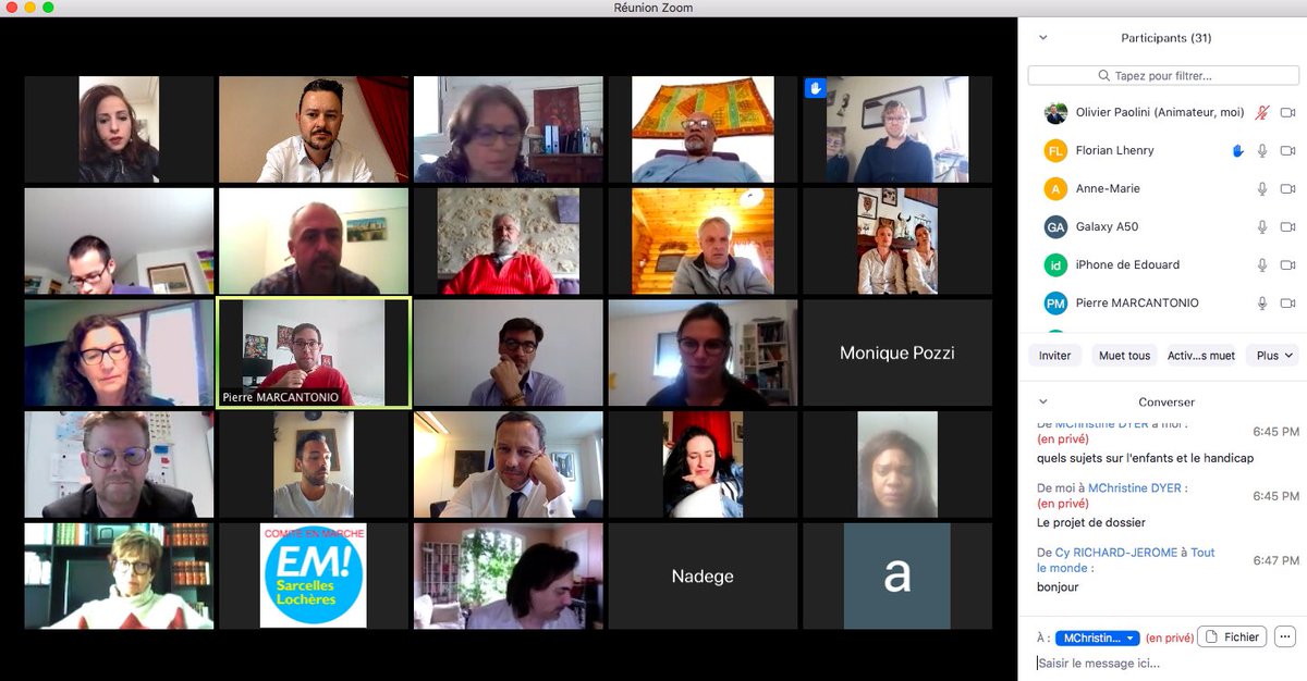 olivierpaolini's tweet photo. Session de travail en visio 💻 avec les #CorrespondantsInclusion de @inclusionEM durant laquelle nous avons pu échanger avec @AdrienTaquet autour de différents sujets ⤵️

1 - Bilan des Élections Municipales 
2 - Création d’une 5e branche Autonomie.
3 - Protection de l’enfance https://t.co/TaDFP5cklG