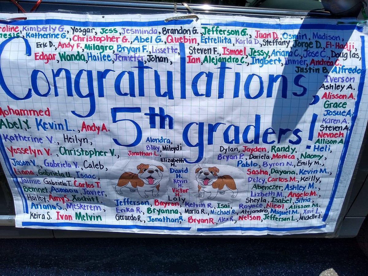 JoAnnLeleckES's tweet photo. More shots from our #TeacherParade! Thanks to all that participated including @CindiS for making this amazing banner! #FifthGradePromotion #LeleckRocks https://t.co/RYJlJEDuWb