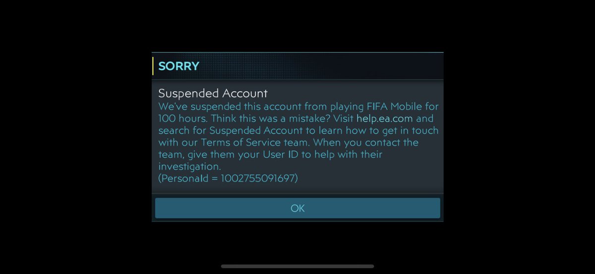 thedohchef's tweet photo. @FIFAMobiledaily @rFUTMobile @discord So let me get this straight. Ea have a glitch and a mistake caused by them and I get penalised. https://t.co/kkXgup0t6n