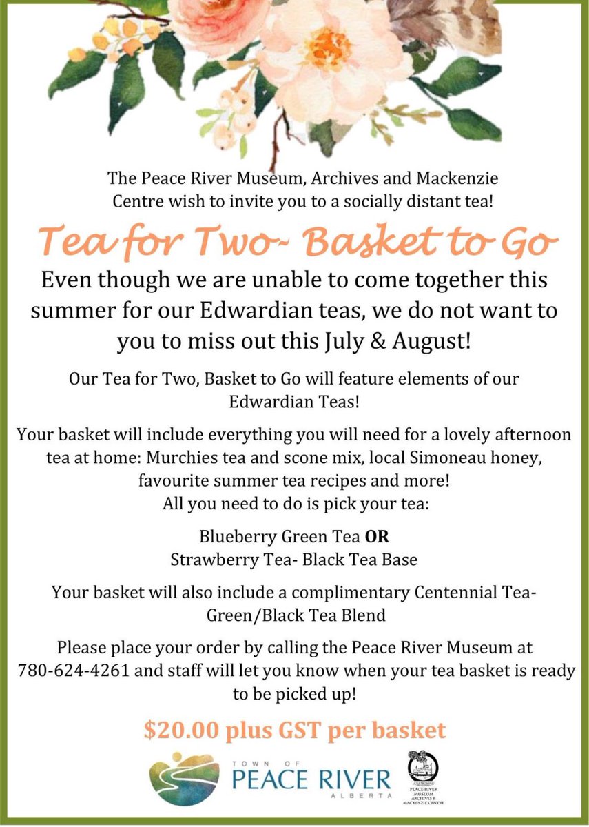 Even though we are unable to come together this summer for our Edwardian teas, we do not want to you to miss out this July &amp; August! ❤ Purchase your own take-home tea basket with lots of familiar goodies from our past teas!