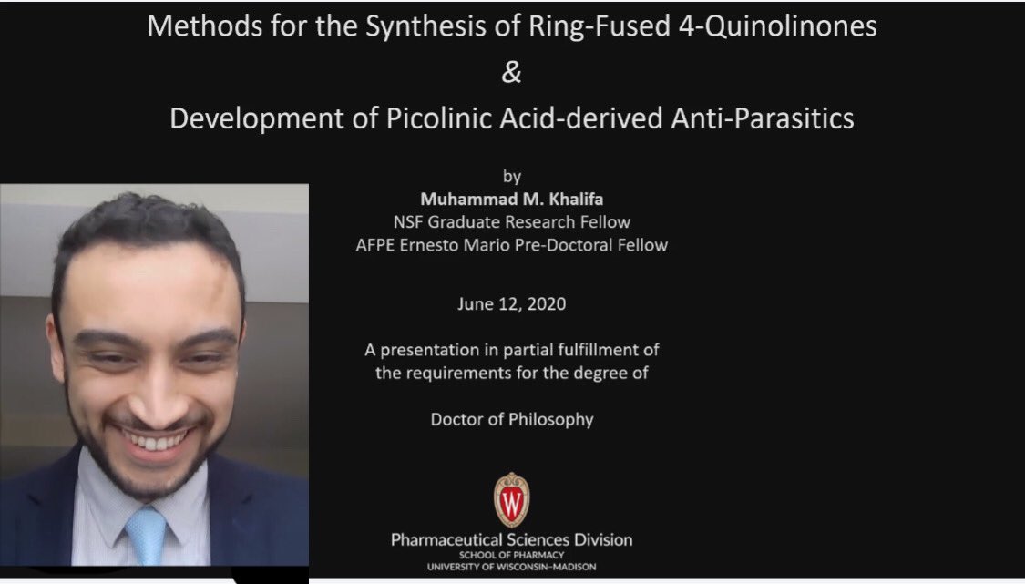 WiSolveGroup's tweet image. Big day folks... ⚗️WiSolve original, Dr. Muhammad Khalifa, nails his thesis defense🧪🦠. Well done MK! Congrats on all the hard work. We are excited to see what the future hold for you. #uwmadison #warf