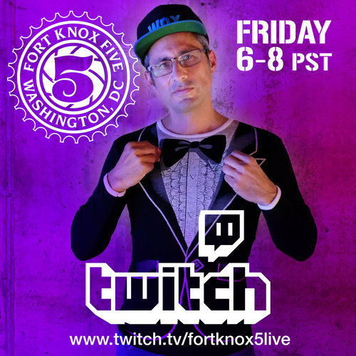 Fort Knox Five live stream | Friday June 12th, 2020
6pm PDT // 9pm EDT
Live on Twitch:   twitch.tv/fortknox5live
@fortknoxfive <a href="/daniomanagement/">DANIO MANAGEMENT</a> <a href="/listenlocaldc/">Listen Local First</a> <a href="/ThunderballDC/">Thunderball</a> <a href="/RPM3/">Rob Myers</a> <a href="/Seei/">See-I</a> <a href="/QdupMusic/">Qdup</a> <a href="/NappyRiddem/">Nappy Riddem</a> <a href="/djejnyc/">Eli Janney</a> <a href="/ursula1000/">Ursula 1000</a> <a href="/mannydojo/">Manuel Muniz</a> <a href="/raindancesc/">Raindance Presents</a> <a href="/durangomassive/">Durango Massive</a>