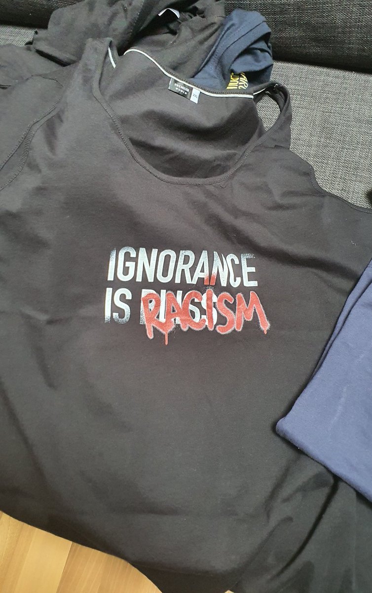 Sha_bibie's tweet photo. Thank you @feestees for the t-shirt/vest top! Went to buy the #IgnoranceIsRacism t-shirt & just had to get the #89Arsenal top too.
Does this constitute #WorkingFromHome attire π€ @CediArticle @riddell_marcus
#AskingForAFriend ππΎββοΈπ€·πΎββοΈ https://t.co/fxtXJWFG23