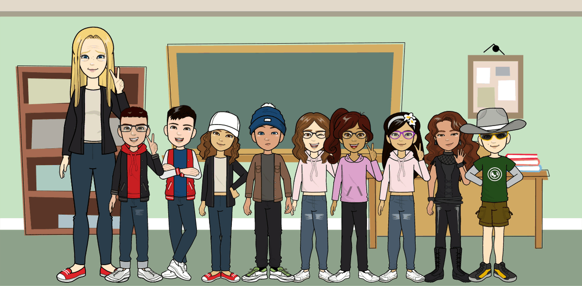 HackensackSTEM's tweet image. This week in #STEM class, we learned about avatars and how they can ensure digital privacy. Check out our avatar class photo! Still together, through #RemoteLearning
@Pixton #CometStrong