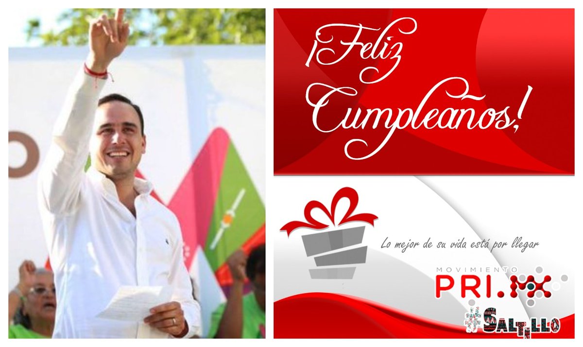 PRIMX_Saltillo's tweet photo. En este día tan especial para usted, el equipo de #PRIMxSaltillo se une a la celebración de su cumpleaños, deseándole lo mejor para este nuevo ciclo de vida ¡Felicidades Ing. @manolojim Primer Priista de #Saltillo ! https://t.co/lbCtNz7PbR