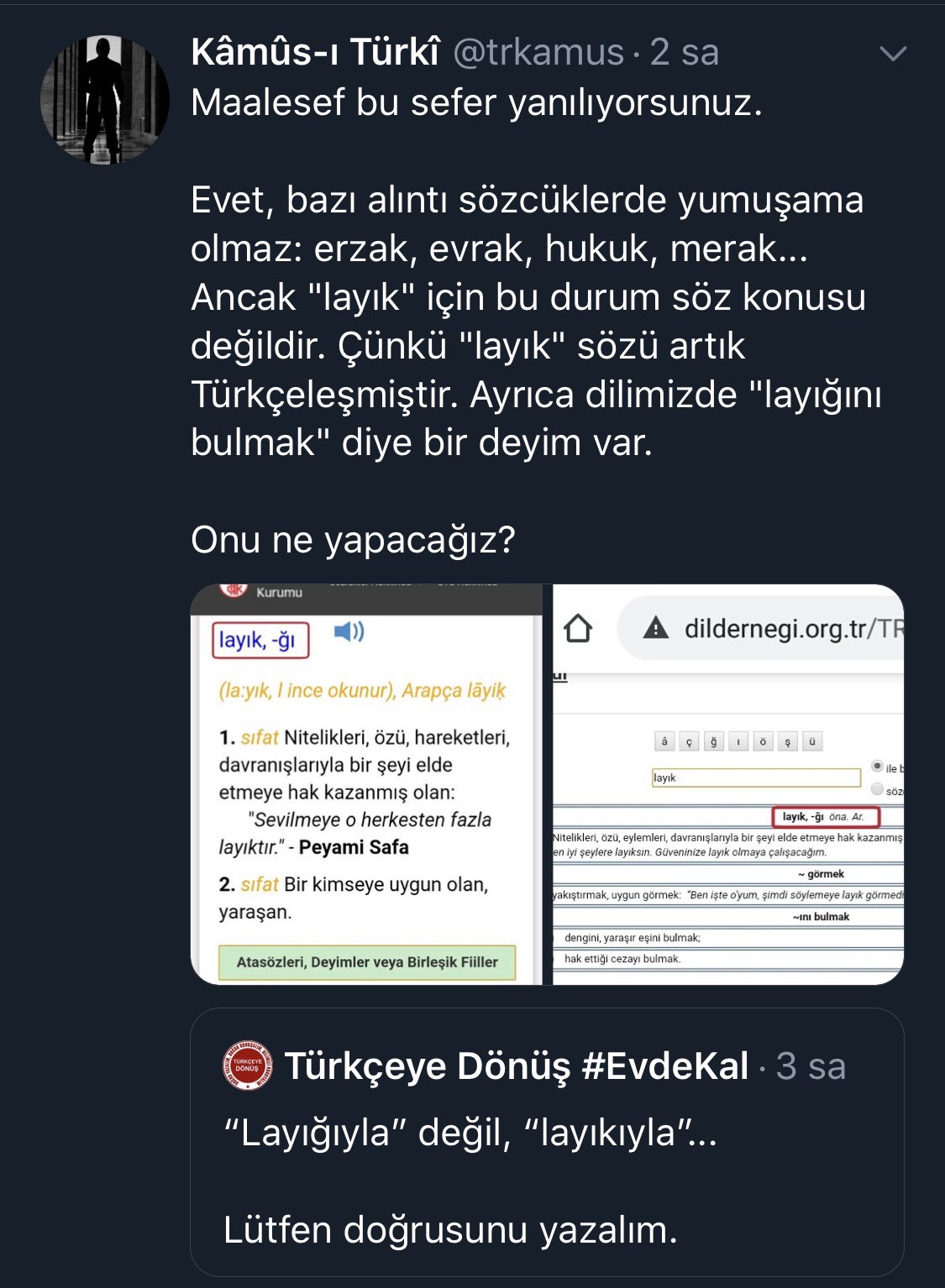 Harf Ve Lisan Inkilabi On Twitter Sonu Olmayan Bir Tartisma Bu Tartismanin Musebbibi Kim Olabilir Tabii Ki Tdk Govtr Layik Layik Gi Layigiyla Layikiyla Layigini Bulmak Senelerdir Bu Tartisma Devam Ediyor Devam