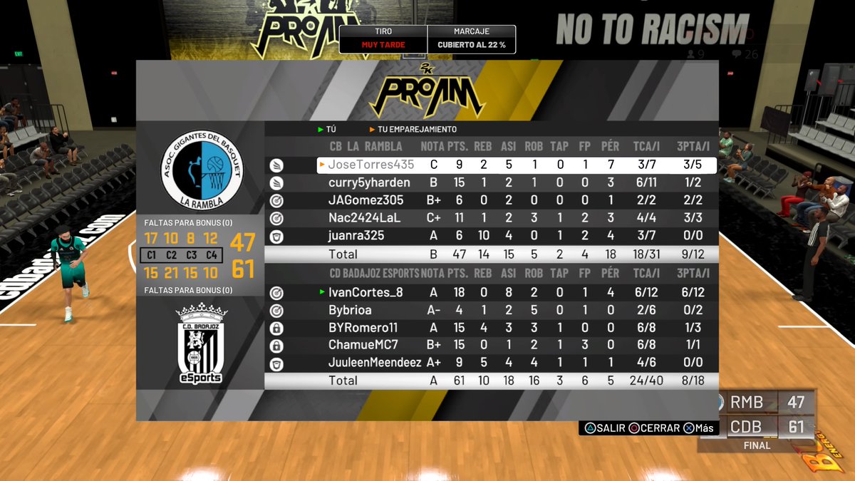 ivan_cortes8's tweet photo. Gran partido equipo @CDBeSports!!. Terminamos la semana de competición de @SPL2KLEAGUE con un 2/2 en victorias. Gg chicos @CbNba2k!! Seguimos en la brecha 💪🏀 https://t.co/6l46Y8ABhT