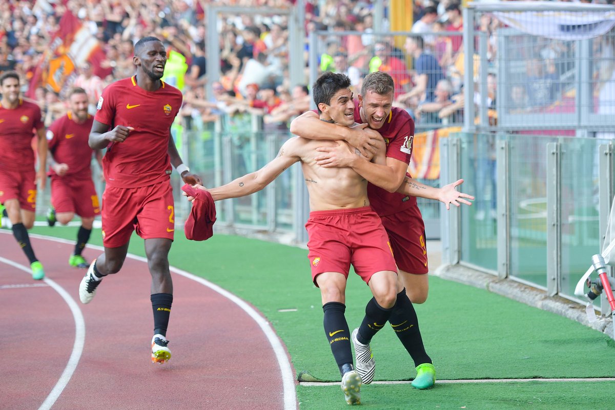 OfficialASRoma's tweet photo. “Una partita di addio non è mai felice ma con quel gol e con quella vittoria è diventato tutto più bello. Sono momenti speciali che capitano solo a giocatori speciali come Totti, in questo caso al 90° della sua ultima partita”.
#AskPerotti https://t.co/gstxJBVnWF
