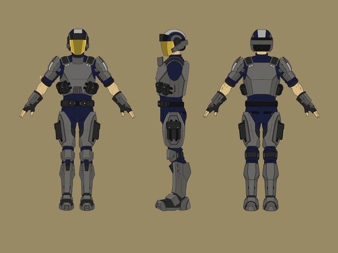 FissofFury's tweet photo. My cop concept design for the fan based game Downfall an odst story.
#halo #halospotlight #odst
#digitalpainting #feetfirstintohell #gamerandartist #conceptdesign https://t.co/rSd6nKPtY2