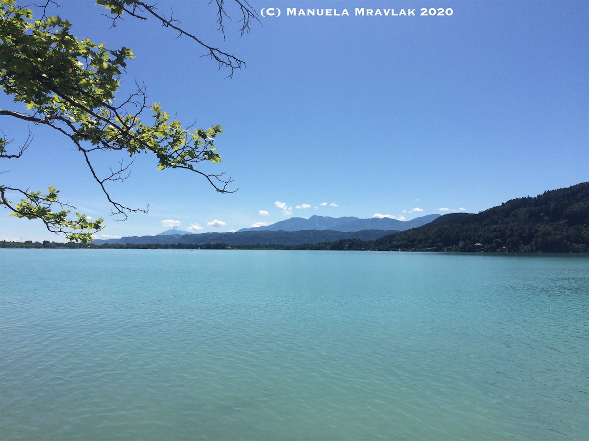 I had the honor today to enjoy this wonderful weather during my work. I was so overwhelmed by the impressive shades of blue. Today they looked a little different again, but always special.~ MMyLife #MyPhotos #Nature #LakeWörthersee #Carinthia #Austria 🇦🇹 <a href="/StormHour/">#StormHour</a> <a href="/ThePhotoHour/">#ThePhotoHour</a>