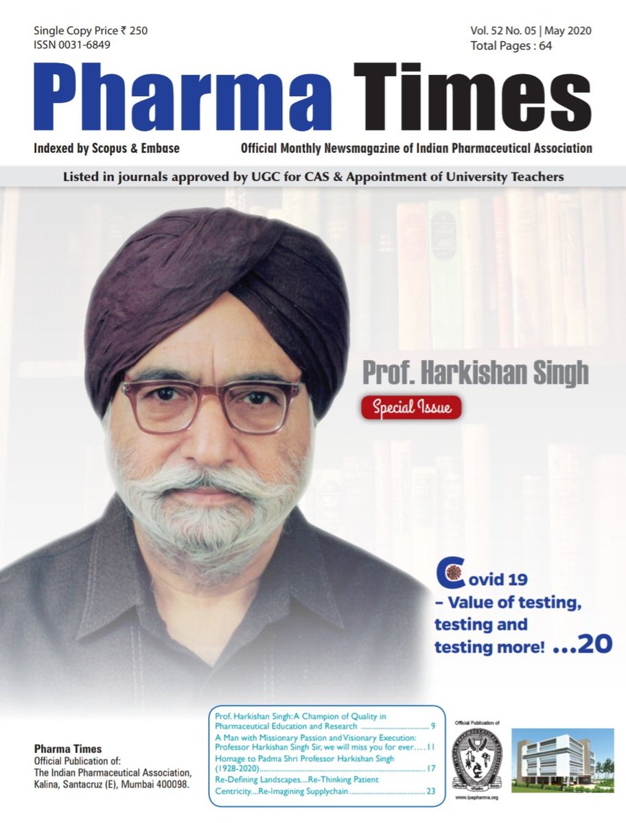 PharmaTimes_IPA's tweet image. @niharmedh, Vice President, @Cipla_Global discusses the aupply chain pains of the pharma industry in @PharmaTimes_IPA May 2020 issue. 
@AlkaMukne @raovadlamudi @drharshvardhan @PMOIndia @narendramodi @Pharmadept @WHO 

#coronapandemic #supplychain #pharmaindustry