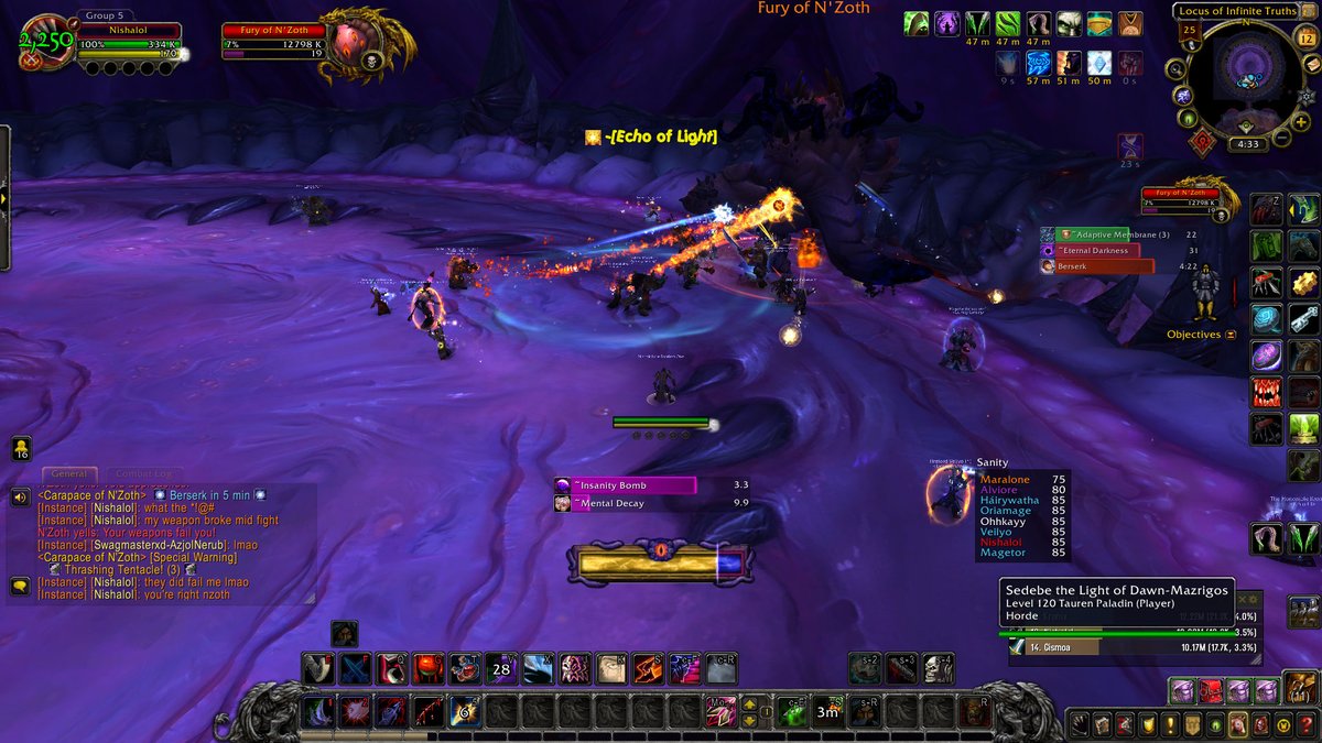 This isn't scripted is it? Got memed on by Nzoth. Take a look at the chat <a href="/Warcraft/">World of Warcraft</a> #LFR