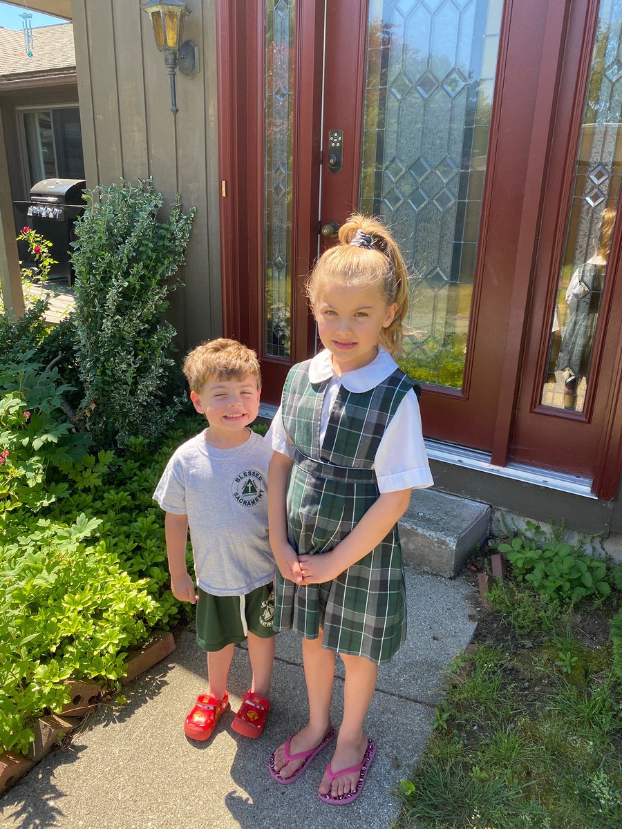 CoachJimJackson's tweet photo. Incredibly proud of these two and how they have handled home schooling! Big S/O to @michellerjackson for being their teacher as well!
#OnTo2ndGrade
#OnToPreK https://t.co/FmBW1LeDNZ