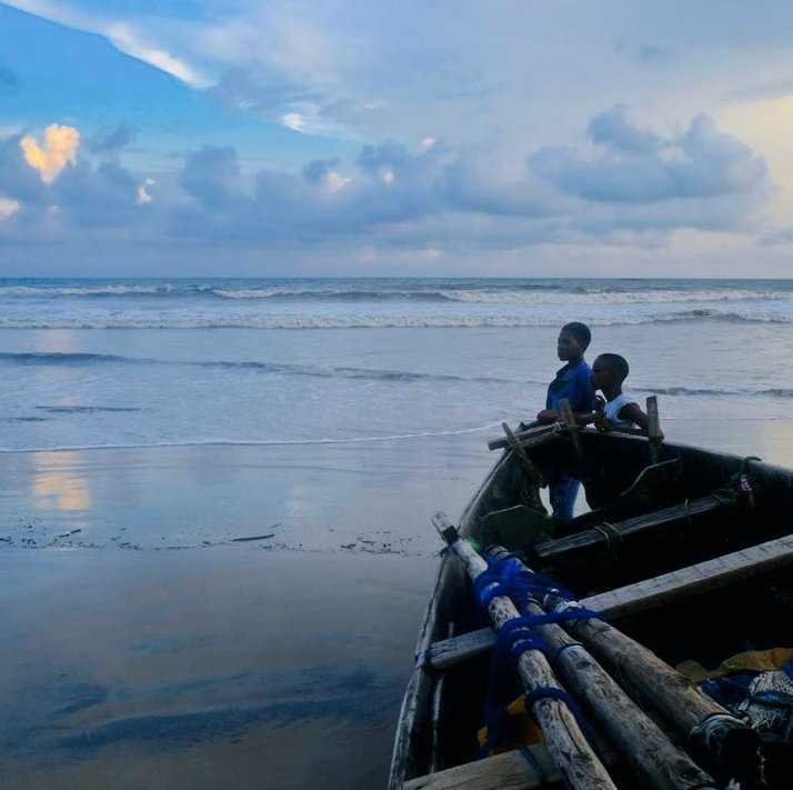 A marine river leading to the Atlantic Ocean at Brass in Bayelsa State