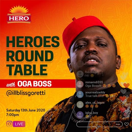 HeroLager's tweet photo. Heroes, are you ready?? 💃💃🙌🙌
We have a lot to discuss, join @illBlissGoretti at the Hero Round Table live on Instagram this Saturday 13th June at 7pm.
Tag and invite fellow Heroes. Don't miss out!! 🙋if you will be there.
#HeroRoundTable #HeroLager https://t.co/HYpyMNgunT
