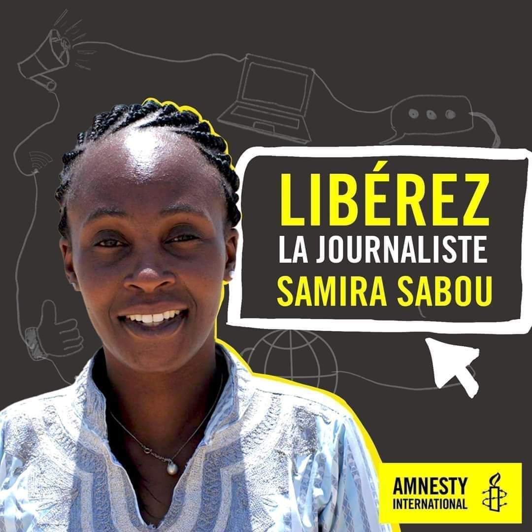 #Africtivistes #Niger soutien à notre camarade Samira Sabou journaliste et blogueuse nigérienne arrêté pour avoir dénoncé la corruption. 

#FreeSamiraSadou