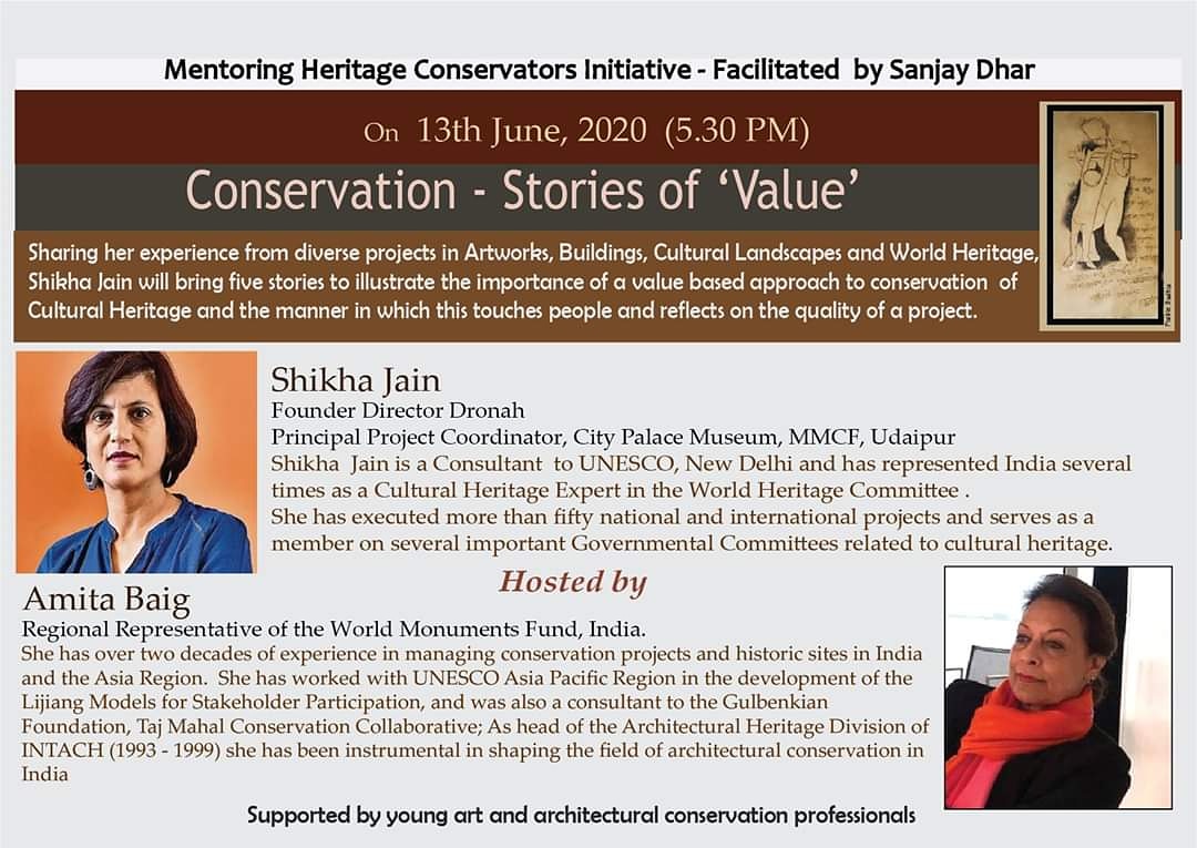 <a href="/GCIConservation/">Getty Conservation Institute</a> <a href="/conservationnet/">HeritageConsNetwork</a> <a href="/Builtheritage/">Our Built Heritage: M.Arch Conservation</a> <a href="/chccept/">Center for Heritage Conservation, CRDF</a>  #conservation #stories #cultural #heritagevalues