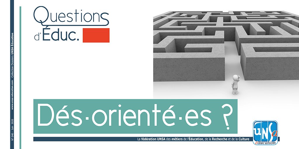 QuestionsDeduc's tweet photo. Qui n’a pas été orienté à un ou plusieurs moments de sa vie ? L’éducation à l’orientation, c’est le sujet éducatif du nouveau numéro de @QuestionsDeduc  📩 Recevez le gratuitement dans votre boîte mail dès lundi en vous abonnant ici > https://t.co/vX71ImJCCB https://t.co/E3iIAgx41D