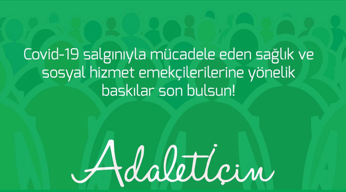ceLALce's tweet photo. Salgın başladığında Alkışlayıp, sayısız övgüler düzdüğümüz sağlık Emekçilerine yönelen baskılar affedilemez!

Sağlıkta Adaletİçin Sağlıkçı dostların Seslerine, SES Olalım ✌🏿 https://t.co/VrSlBrPE6v