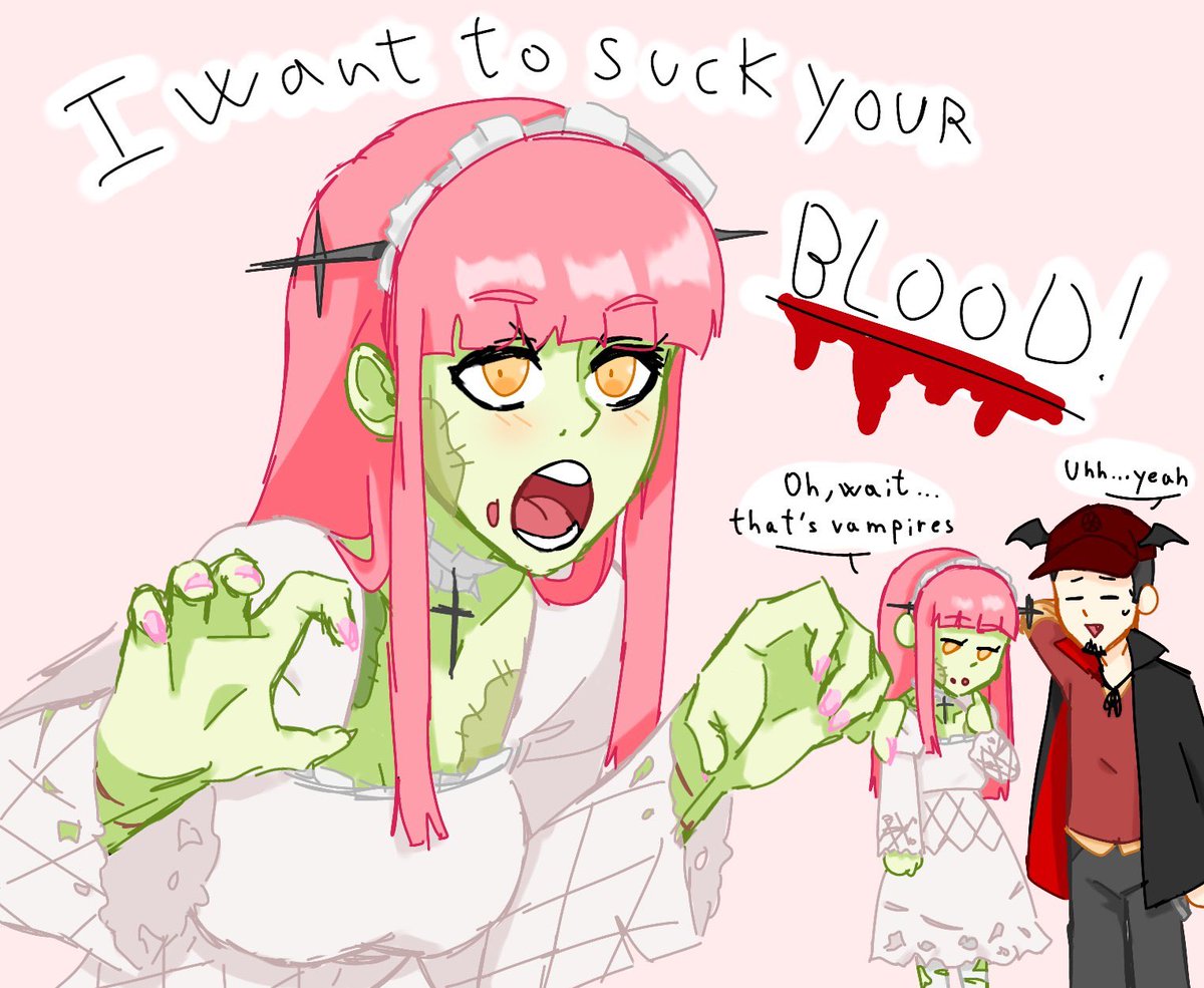 kerilovesmayzuk's tweet photo. Redraw of the zombie queen 🧟‍♀️👑✨💚 https://t.co/NSKNlWcggE