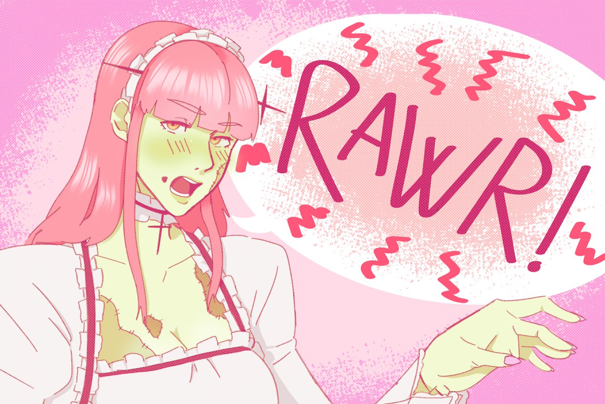 Redraw of the zombie queen 🧟‍♀️👑✨💚