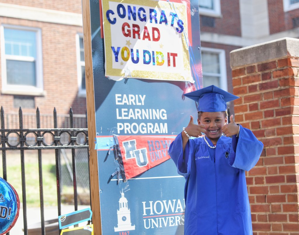 HowardU's tweet photo. Congratulations to our youngest scholars graduating from the Howard University Early Learning Program. https://t.co/OF9UX97voy