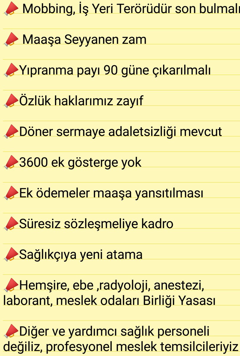 Sağlıkçılar YokSayılamaz
Sağlıkçıya TorbaYasa
<a href="/Akparti/">AK Parti</a> <a href="/iyiparti/">İYİ Parti</a>
<a href="/MHP_Bilgi/">MHP</a>
Deprem durumunda
Savaş anında
Salgın hastalıkta
sağlıkcılara ihtiyaç varsa neden bu adaletsizlik, değersizlik!!!
Fazlasını değil hakkımızı istiyoruz