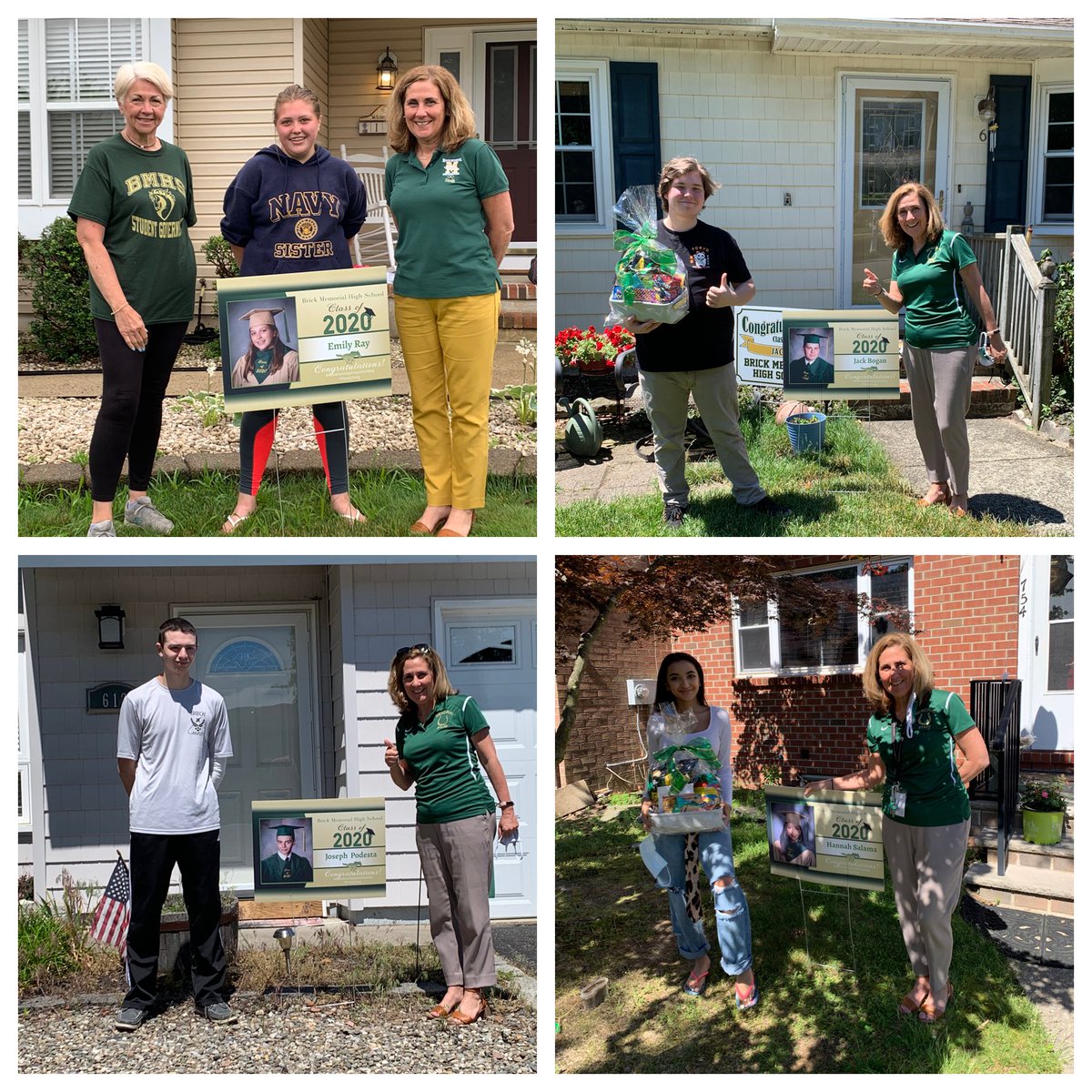 Celebrating our BMHS Seniors! Honored to visit these amazing graduates and their families! <a href="/BrickMemorialHS/">Mustangs</a> #stangstrong