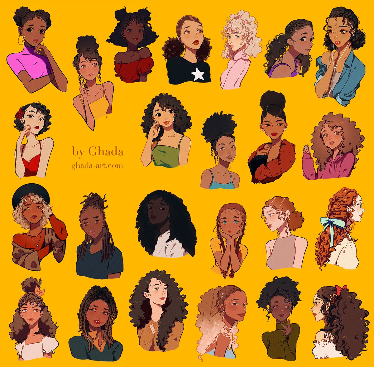 Ghadaaax's tweet photo. All of your favourite curly hairtstyles https://t.co/dNYR4ksnJn