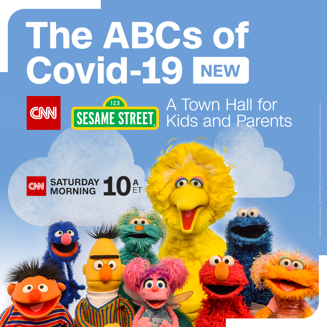 Join us for a new edition of The ABCs of Covid-19 on @CNN as we answer more questions about how to stay safe and healthy this summer. Watch Saturday at 10 am ET. #CNNSesameStreet