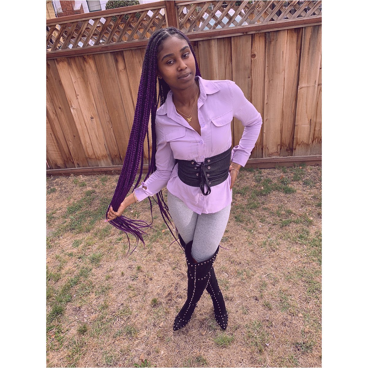 BthaReason's tweet image. #JourneyFashionWeek 🦄 (Day 4) I fell asleep early last night 😩 Whole outfit under $70 💯
Shirt: @fashionnova 
Biker shorts: @fashionnova 
Corset: @dollskill 
Boots: @dollskill 
Necklace: @jordayaroom 
#journeybthareason #bthareason