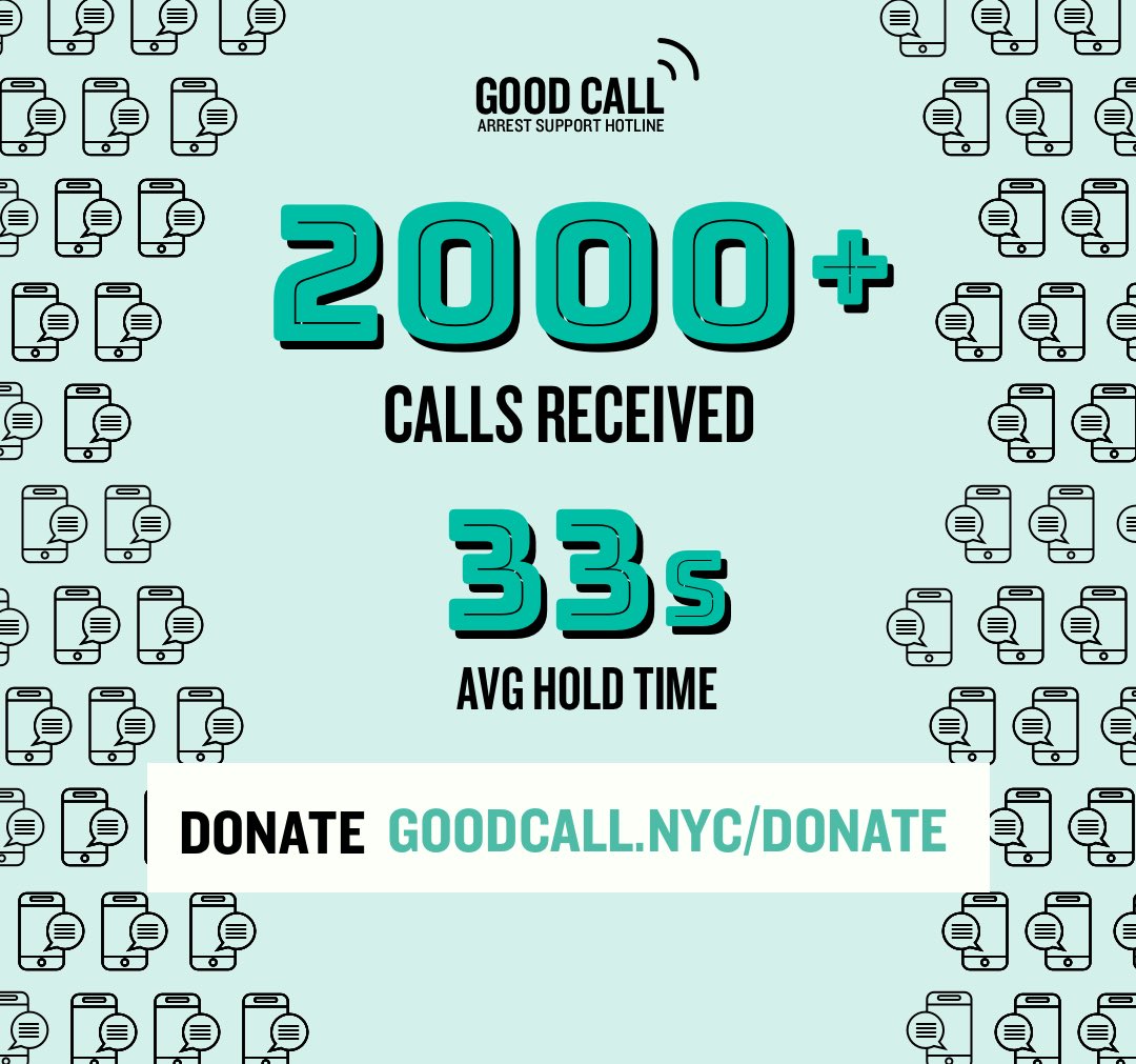 GoodCallNYC's tweet photo. As #blacklives are being threatened, citizens need access to free, reliable legal support now! Good Call is on the frontlines, helping protect people’s rights through our 24/7 arrest support hotline. #Donate now at https://t.co/z8YBwaWTh9 to help us help our communities! https://t.co/Dw1AzG7FZ0