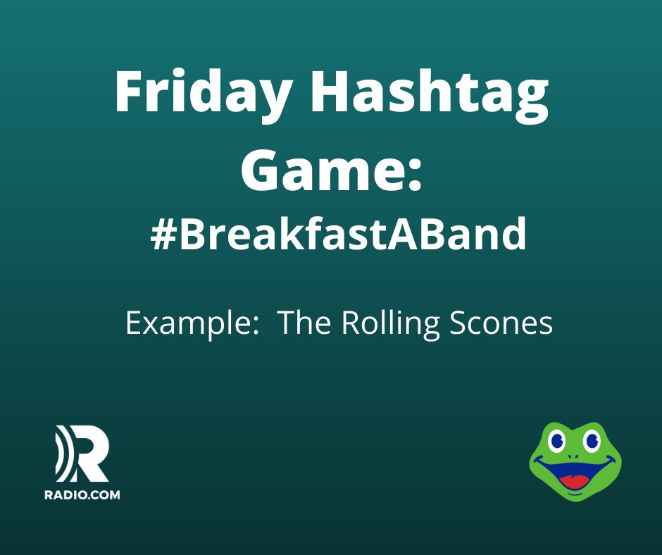 KFROGRadio's tweet photo. We'll start: "Ham Hunt". #BreakfastABand #HashtagFriday https://t.co/kwWTjQWodS