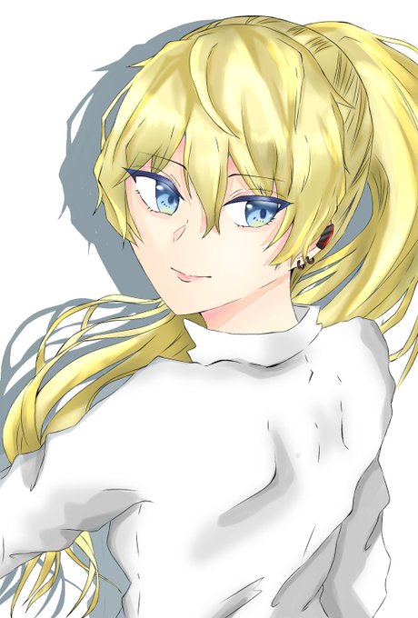 金髪碧眼女子のtwitterイラスト検索結果