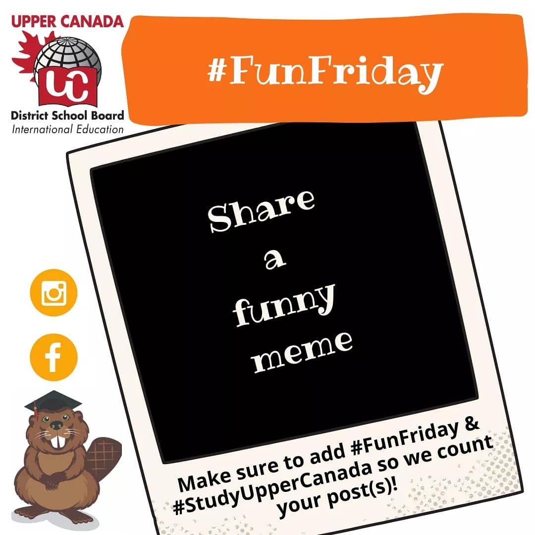 StudyUpperCan's tweet image. It's #FunFriday!
Share a funny meme!
Earn up to 3 chances to win if you:
1) Share on Facebook, Instagram, and email international@uclc.ca
THANK-YOU &amp;amp; GOOD LUCK!
#studyuppercanada
