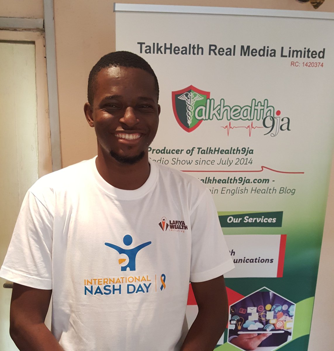 Chi_agozie's tweet photo. Thank you @LafiyaWealthNG for the great opportunity to serve in a volunteering capacity in the #NASH awareness and sensitization campaign today June 12 #InternationalNASHDay
cc
@donlaz4u @Mohd_Usman2012 @GlobalLiver

#NASHDayNG #NASHday https://t.co/0nNj5oSXA4