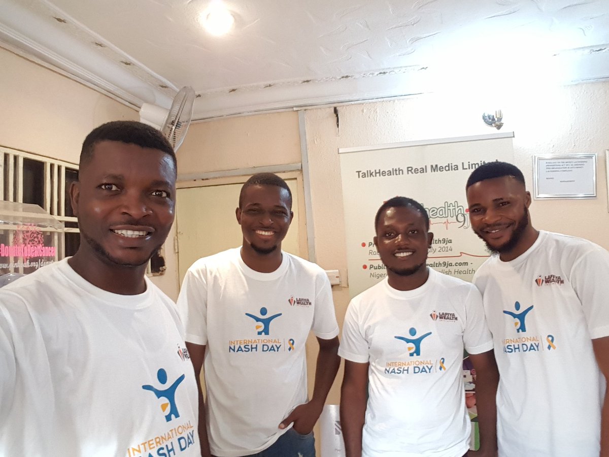 Chi_agozie's tweet photo. Thank you @LafiyaWealthNG for the great opportunity to serve in a volunteering capacity in the #NASH awareness and sensitization campaign today June 12 #InternationalNASHDay
cc
@donlaz4u @Mohd_Usman2012 @GlobalLiver

#NASHDayNG #NASHday https://t.co/0nNj5oSXA4