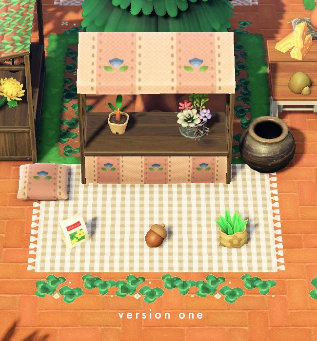 ElbowRoomIsland's tweet photo. In an effort to clear out some of my design slots, I started working on a market stall that doubles as a soil bag/cute cushion. I can't decide which version I prefer (╥﹏╥)

Does anyone have a preference/feedback? https://t.co/f0B5GwFgQv