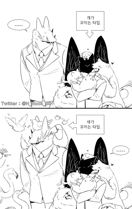 동물이 잘 꼬이는 둘 